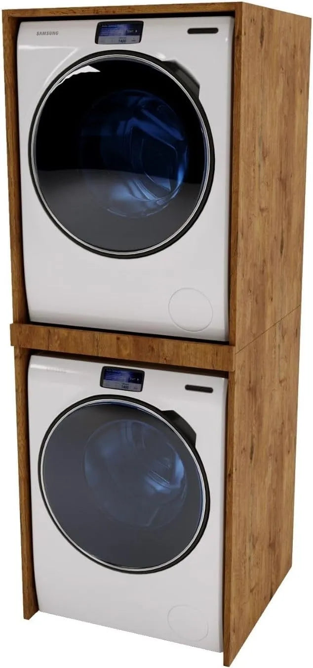 CraftPAK, Poddéste & Frame, KraftPAK pračka skříň vhodná pro pračku a sušičku, Bílá, 66cm, 180cm, 65cm, 18 mm