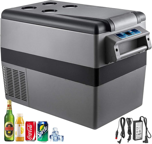 VEVOR, Chladničky, Kompresor lednička box auto lednice 45L přenosná lednička malý mrazák pro loď, Bílá, 45L, 28 l, 15 l, 12v