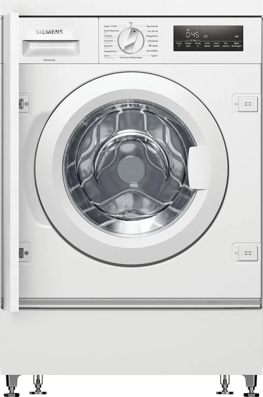 Siemens iQ700 WI14W443, Pračky, Built- in Pračka 8 kg 1400 UpM timeLight, Bílá, 8 kg, 14W