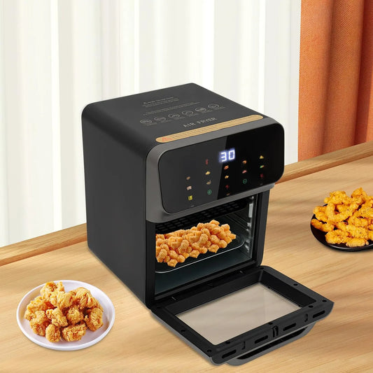 MooBeey, Mini trouby, 1350W Mini trouba drawer- jako trouba s LCD dotykovým displejem, 13L elektrická, Černá / stříbrná, 1350W, 13L, 3, 43 g