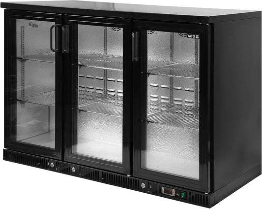Mamuth Wild Nature 220-240V, Chladicí lahve, YATO láhev lednička pokoj Three- dveře 341L - energeticky efektivní lednička z, Bílá, 341L, 240V
