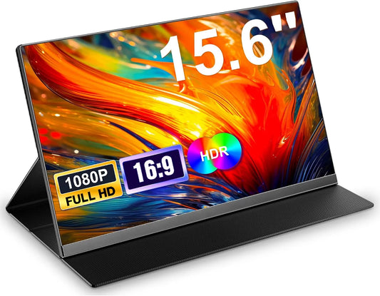 Laptomo 1080P, Monitory, 15.6 'Přenosný monitor, FHD Přenosný monitor s ochranným pouzdrem, Přenosný, Černá, 15.6 ', 1920 x 1080, 0, 8 KG