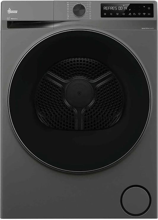 Hoover 9N3BGX-S, Sušičky s tepelným čerpadlem, Pro Dry Series 5 HBP vysoušeč tepelného čerpadla 9 kg, třída energetické, antracit, 9 kg, 62 dB
