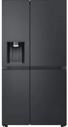 LG GSLE90EVAC, Kombinované chladničky s mrazákem, Boční lednička, třída C, 628 L, Vícedveřní lednička s mrazákem, led, drcený, Stříbrná