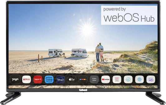 Gelhard 230Volt DVB-S2/C/T2, Televizory, GTV2410 LED Smart TV Webos a Bluetooth DVB-S2 / C / T2 pro 12V a 230V WLAN Full, Černá, 230V, 2 G