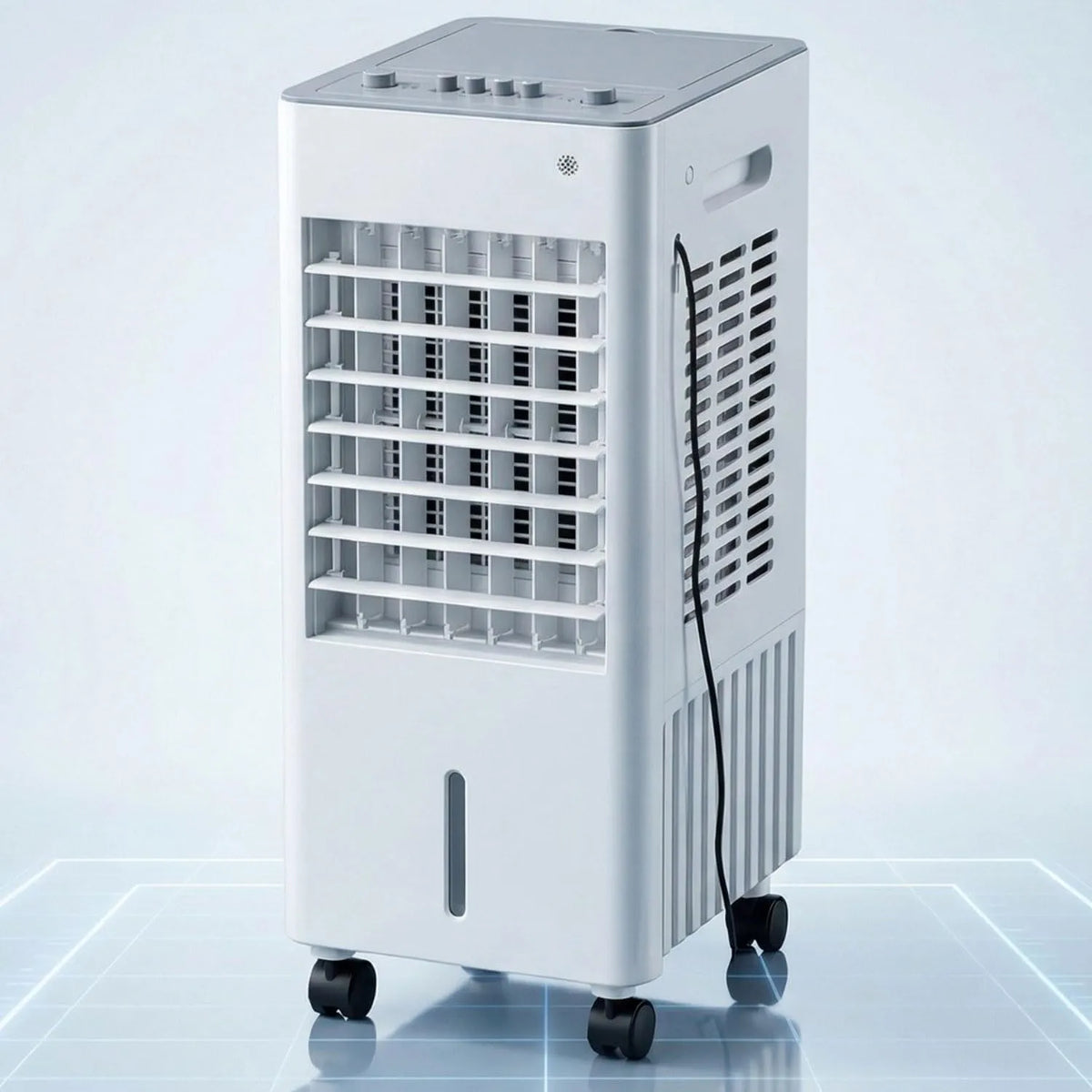 Generisch, Mobilní klimatizace, Přenosný ventilátor vzduchu 5L vytlačovací chladič s 5L vodní nádrží, s účinností, Bílá, 5L, 60W