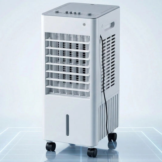 Generisch, Mobilní klimatizace, Přenosný ventilátor vzduchu 5L vytlačovací chladič s 5L vodní nádrží, s účinností, Bílá, 5L, 60W