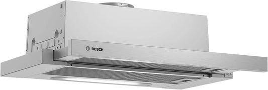 Bosch DFT63AC50, Nástěnné digestoře, Hotte standard 60 cm 360 m3 / h 68 dB 146W Acier inoxyable, Stříbrná, 60 cm, 68 dB, 146W