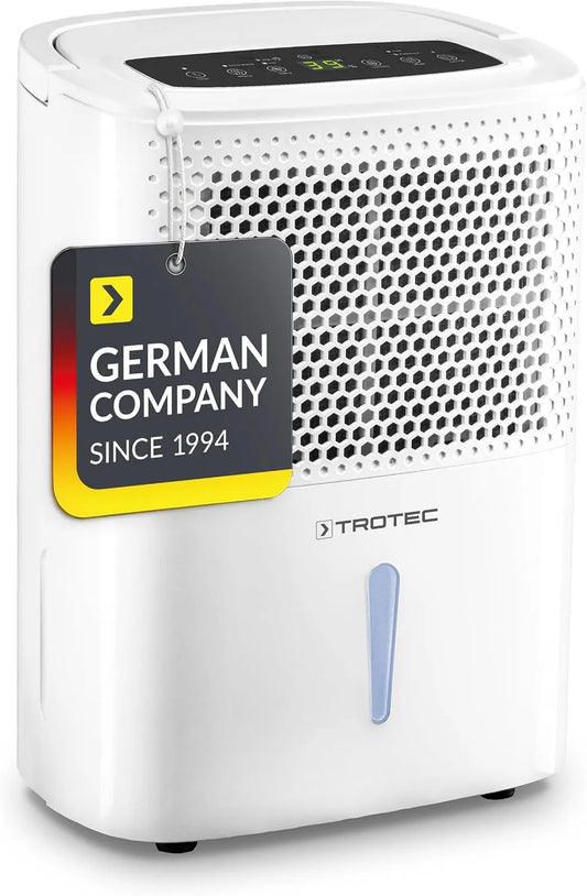 TROTEC, Odvlhčovače vzduchu, TTK 26 E Dehydratační výkon 10 L / den - plocha 15 m2 / 37 m3, Bílá, 10 L, 1, 8l, 2L, 3L