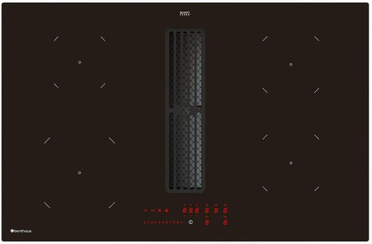 Benthaus, Varné desky, Vodicí varná deska s varnou deskou 80 cm samohybná s výparním ventilem, Černá, 80 cm, 520 mm, 800 mm, 195 mm
