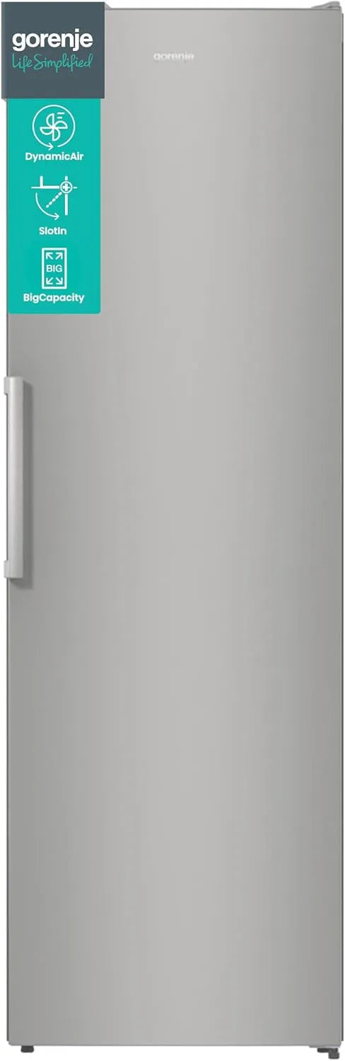 Gorenje R619EES5, Kombinované chladničky s mrazákem, Lednička, část 398 litrů, výška 185cm, chladicí systém pro recirkulaci vzduchu, Stříbrná, 5 L
