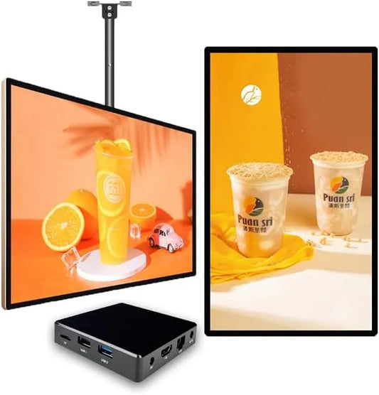 Lunzn YM06/2 YM06, Vysílání médií, +16G Digitální Signage Media Player Box zdarma cloud CMS systém změní vaši, Černá, 16G