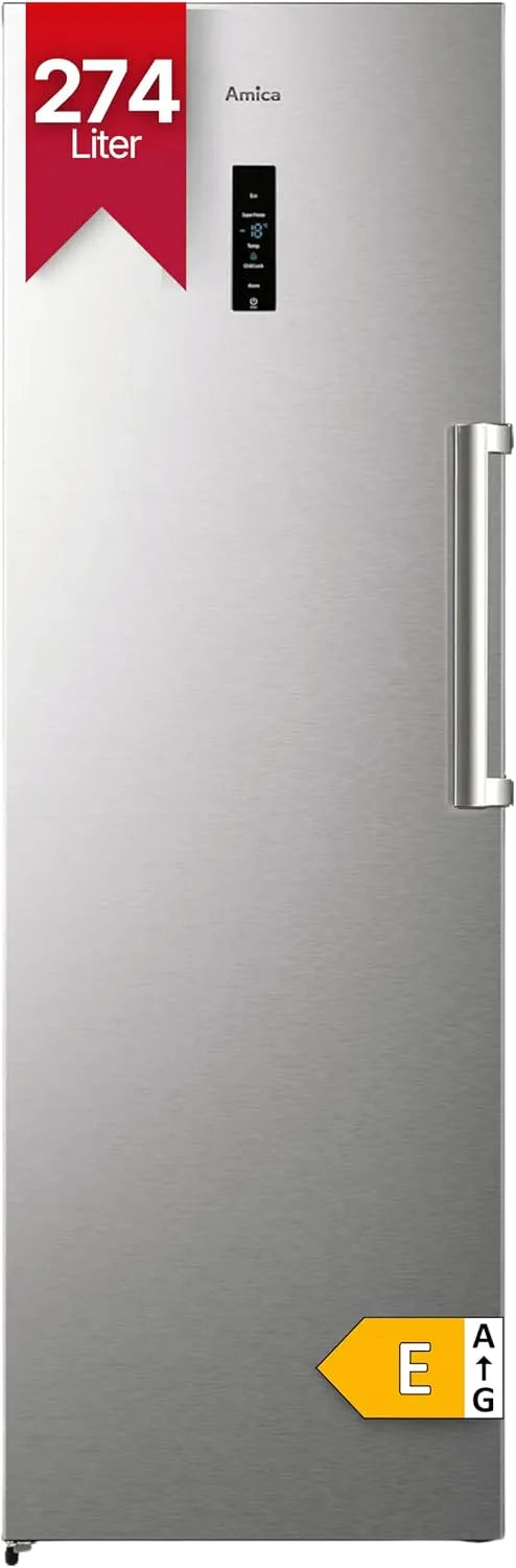 Amica 185.5x59 5x65.1, Mrazničky, Mrazák na volně stojící mrazák 274 L, cm GSN 328 150 E, Bílá, 274 L, 5x59, 5x65, 1 cm