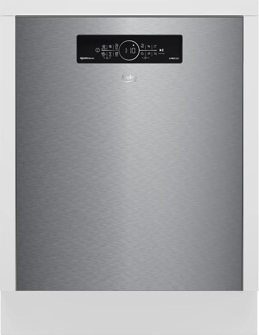 Beko BDDN36550XP, Myčky nádobí, 60 cm, myčka 60 cm, podstavba, pro 15 na míru stropy, 6 programů, 6 dalších funkcí, 3, Stříbrná, 30 cm