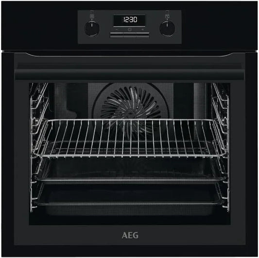 AEG BES331110B, Trouby, Built- in Pečení Pečicí trouba / Series 6000 / Surround Cook - Horký vzduch s, Černá, 72 l, 33cm, 38cm, 29cm