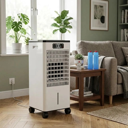 Koioplie 3in1, Mobilní klimatizace, Chladicí box s 7L vodní nádrží, Bílá, 7L, 0, 13 kW, 45 dB