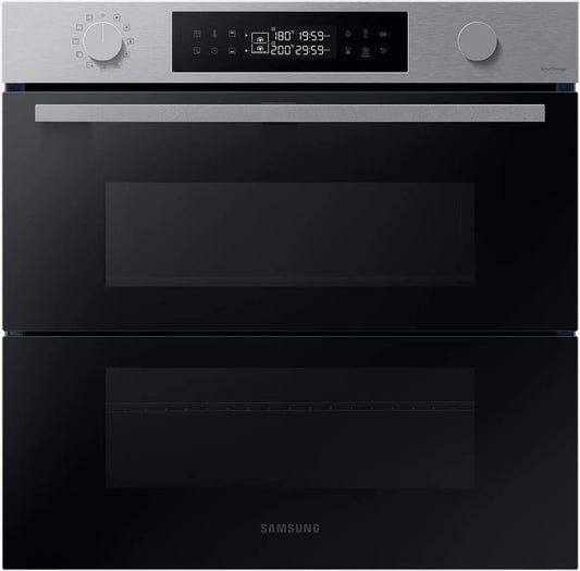 Samsung NV7B4550VDS/U1 NV7B4550VDS, Trouby, / U1 Dual Cook Flex Pyrolýza Nerezová ocel Pečení Pecí série 4, Stříbrná, 4550V, 76 l, 40 W