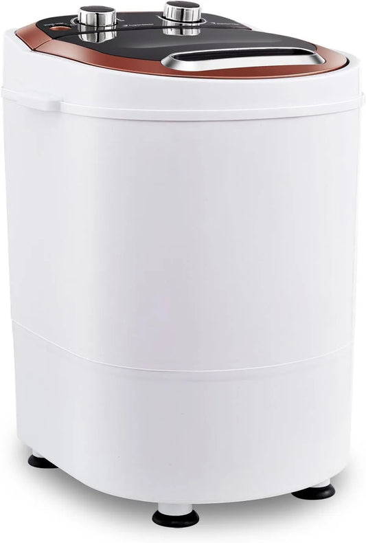 TUKAILAI, Přenosné pračky, Mini pračka, kempování pračka pro 3 kg prádelny, 2 v 1 cestovní pračka mobilní, Bílá, 3 kg, 2 v, 53cm, 60db