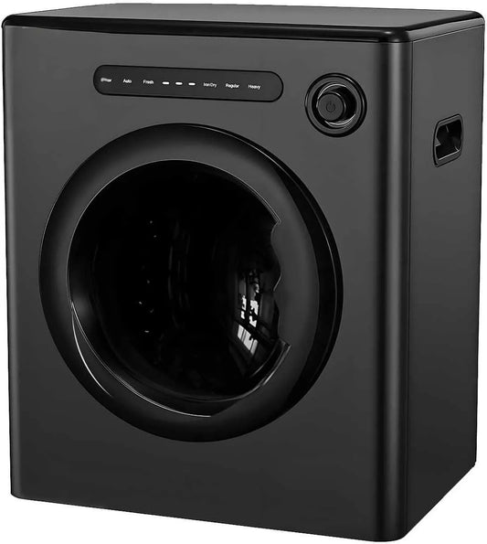aromaoveite, Pračky se sušičkou, Přenosný sušič, kompaktní sušička, 800 W, Automatická elektronická ovládací, Černá, 8.8 L, 4 kg, 3 l