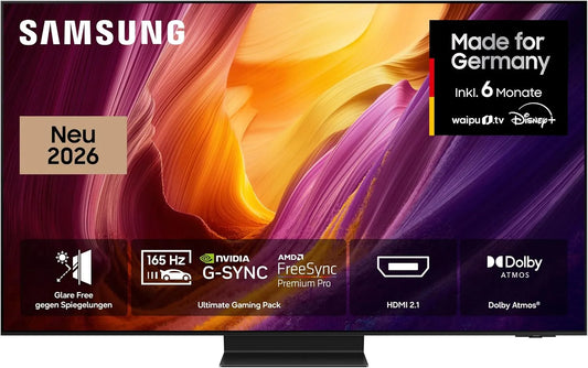 Samsung S95H, OLED displeje, OLED 4K 77 palců (195 cm), UHD TV, antireflexe s Glare Free, OLED HDR pro, Černá, OLED, 4K, 195 cm, 165Hz