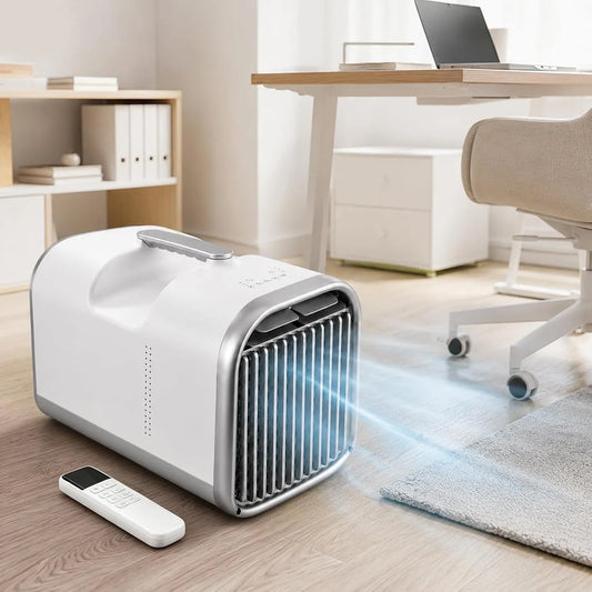 levigationlu 4-in-1, Mobilní klimatizace, Mobilní klimatizace 5100 BTU, 1500 W chladicí kapacita, pro stan a karavan, Bílá, 5100 BTU, 1500 W