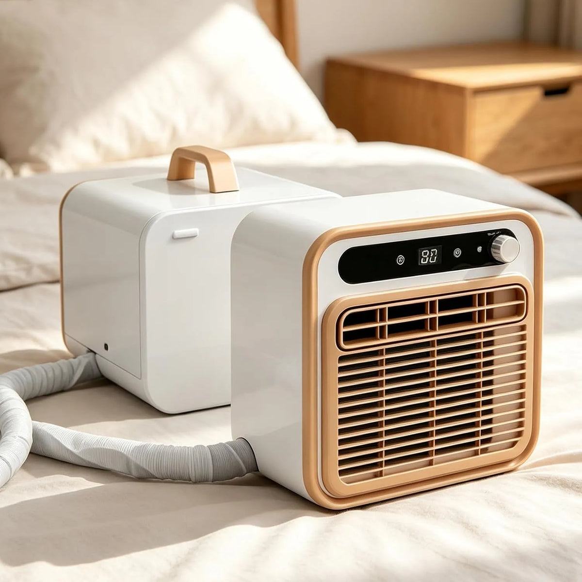 Gavscient 1m-WirelessVersion, Mobilní klimatizace, Přenosný split klimatizace, 5000 BTU Mini Split AC, Tichý klimatizátor pro, Bílá, 5000 BTU