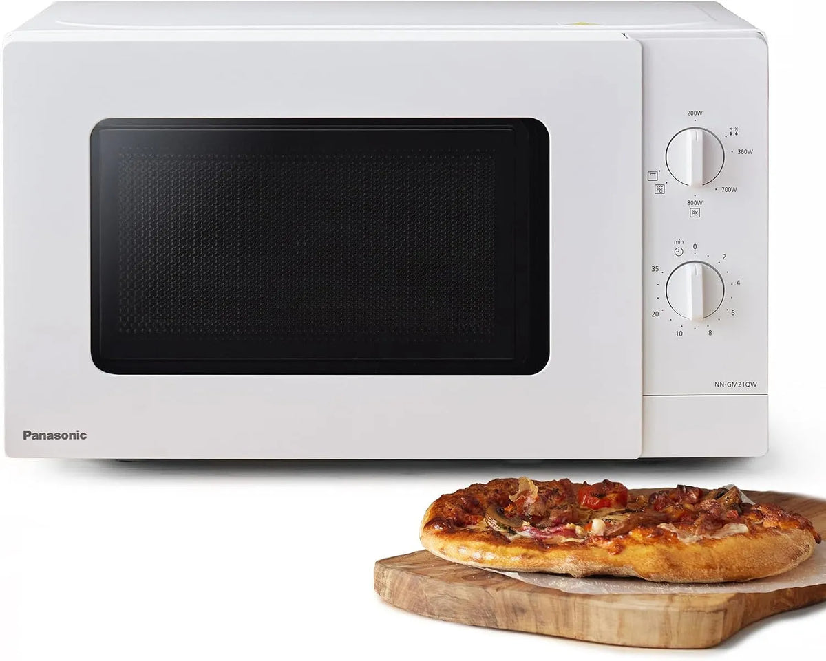 Panasonic NN-GM21QWEPG, Mikrovlnné trouby s grilem, NN- 20L kompaktní mikrovlnná trouba s grilem, 800 W, přízi combi, 5 úrovní, Bílá