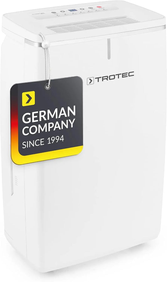 TROTEC, Odvlhčovače vzduchu, dehydratační elektrický TTK 72 E - výkon 24 L / den - plocha 50 m2 / 125 m3 - s, Bílá, 24 L, 5.5l, 2L, 3L