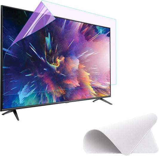 MJYT, Ochranné filmy na displeji, Glare- free TV obrazovka ochrana - Crystal clear anti- blue light / anti- UV /, Černá, 77inch, 1722x993mm
