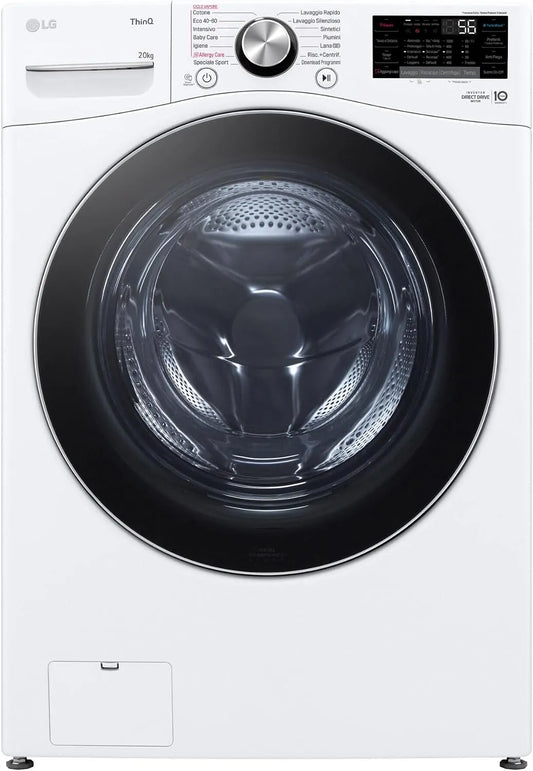 LG F0P3020TSWC, Pračky, AI DD pračka 20 kg, přední nakladač, kapacita XL řady P3, třída B, 1000 otáček, Bílá, 20 kg, 83 cm, 4 v, 2l