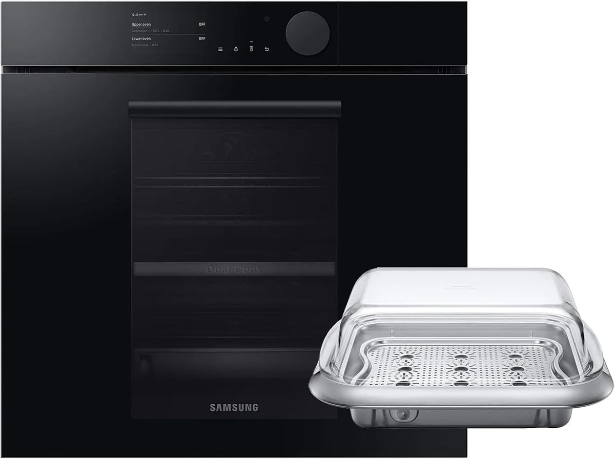 Samsung NV75T8979RK/EG NV75T8979RK, Trouby, / EG Nekonečný Dual Cook Parní pyrolýza Parní Pečivo černá, Černá, 2 V, 25 W, 40 W, 75 l
