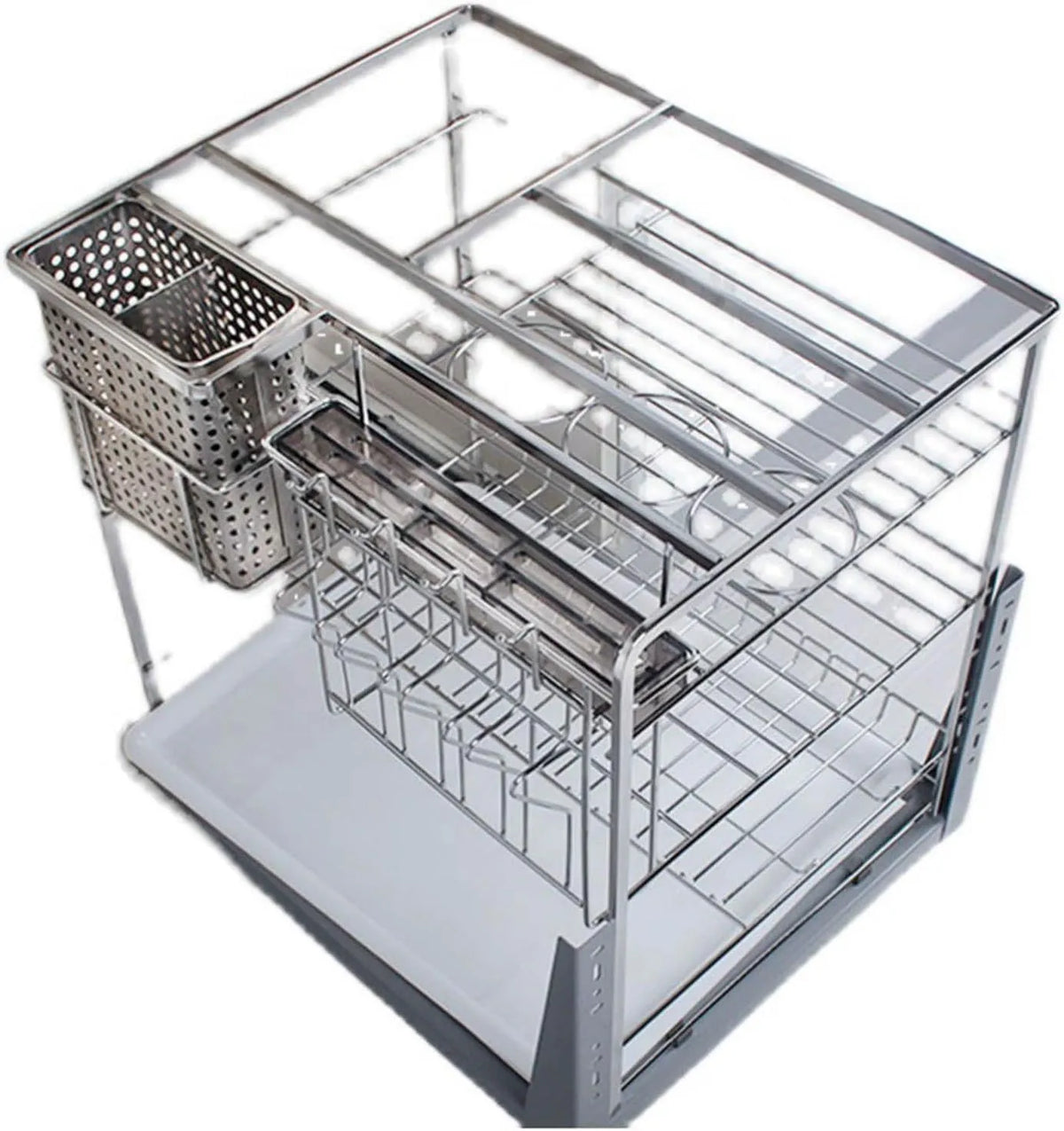 Generic, Organizátor, který má být vytažen, Těžký duty Pull- out kabinet organizátor, Kuchyň kabinet Sliding- out Drawer s, Stříbrná