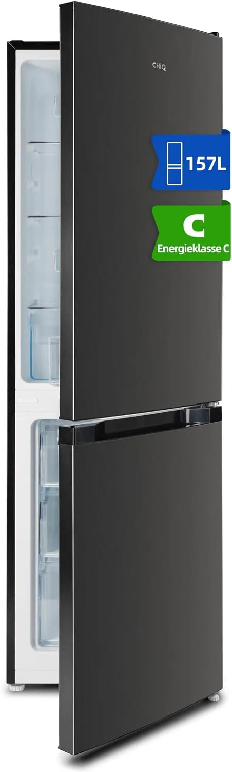 CHiQ 4-Sterne 109L/48L, Kombinované chladničky s mrazákem, lednice-mrazák kombinace 157L (109L / 48L), EEK C, 4hvězdičkový mrazení, Bílá, 109L