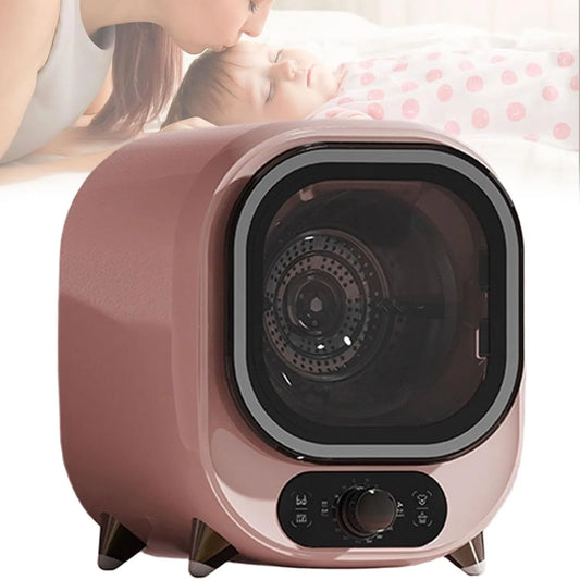 WACLMOTAKE, Odvětrávací sušičky, Mini bubnový sušič, malý sušicí stroj, rychlé a tiché sušení pro dorms, 60 ° C, Růže, 18 l, 0, 8 kg, 39 cm