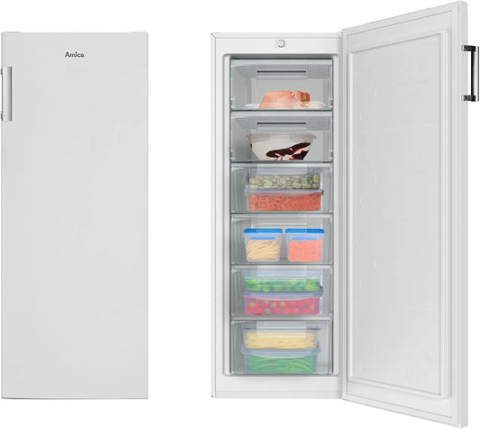 Amica, Zmrazovací zařízení, Mrazič bílá Mrazicí box 177 litru 144cm vysoký EEK: C / čtyři zásuvky / 2, Bílá, 177 l, 144cm, 123, 3 kW