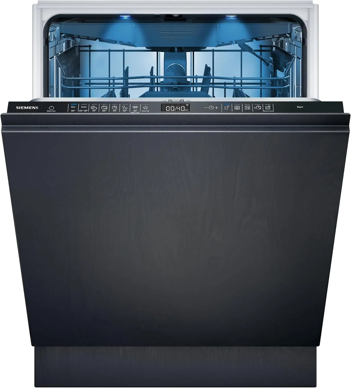 Siemens SN65EX12CE iQ500, Myčky nádobí, 60 cm, Smarter myčka nádobí, Plně integrovaná myčka nádobí, Made in Germany, Stříbrná