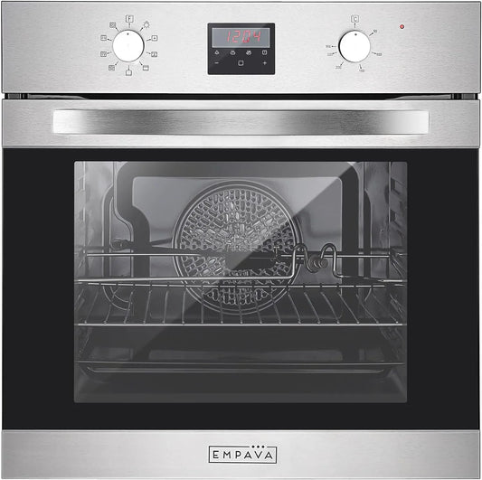 Empava, Trouby, built- in trouba, Automark trouba 72L, parní trouba, Pece 2800W, built- v troubě, Černá, 72L, 2800W, 3 v, 59.5 cm