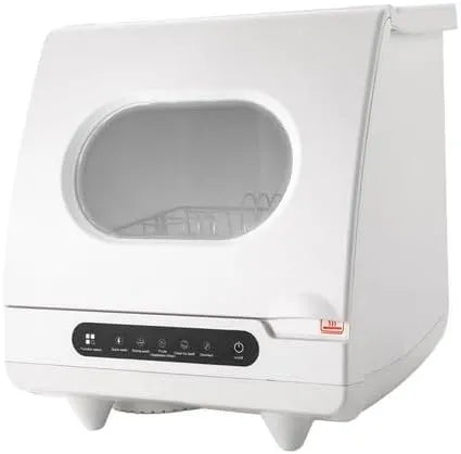 Gdetnysty 5Modi, Stolní myčky nádobí, Mini Myčka nádobí Tableware Disperse Freestanding Mini Disheswer Countertop, Bílá, 800W, 5L, 220V, 50Hz