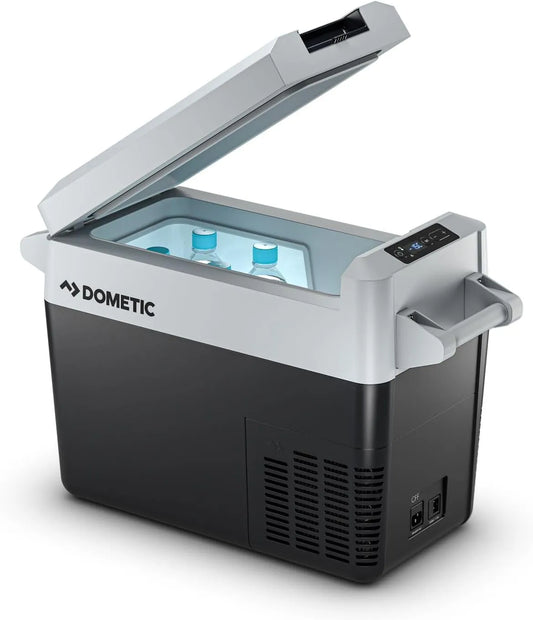 DOMETIC 12/24V CFF20, Chladničky, CF20 Kompresor lednice 21L - 12 / 24V a 100-240V - Elektrická lednička a mrazák, Černá, 24V, 21L, 240V, 1, 5l