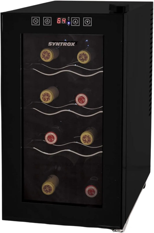 Syntrox Germany, Nápojové chladničky, Syntrox Německo 8 lahví, Černá, 8 l, 25l, 30 dB, 9, 0 kg